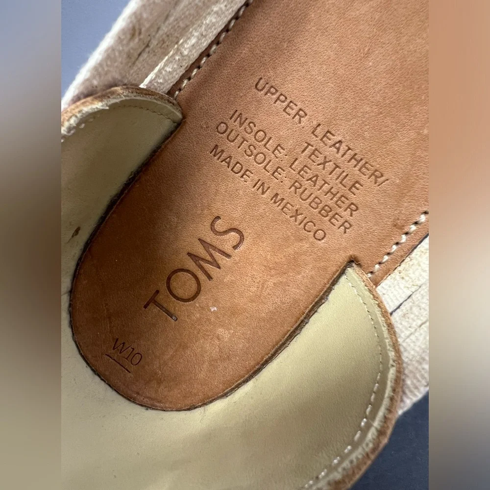 TOMS- Hurarache- Womens Sandals, Size:10, Pre- Owned, Good condition‎ - Picture 4 of 7